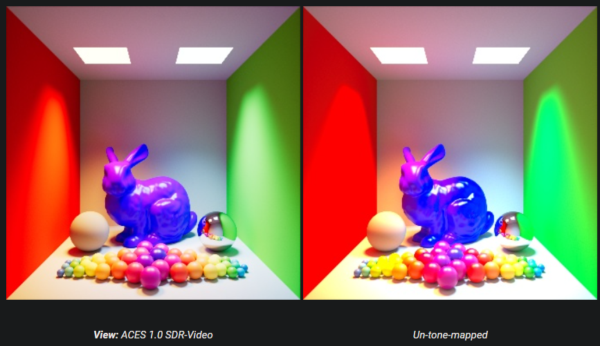 ACES SDR Viewport setting